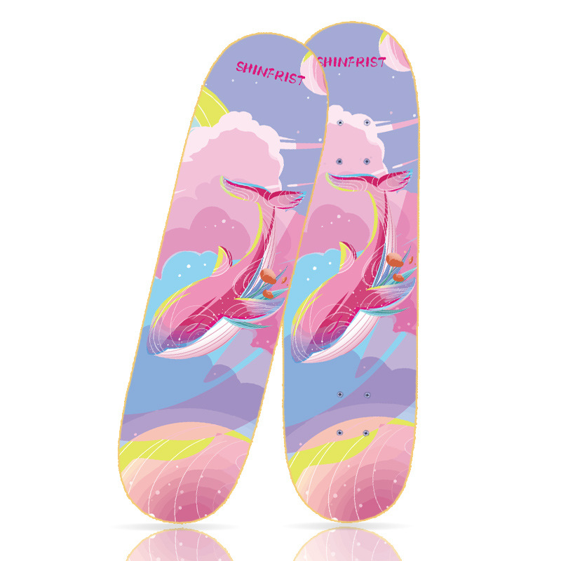 dream whale _ double-sided sticker (60x15) plastic wheel